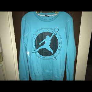 Baby blue jordan sweater
